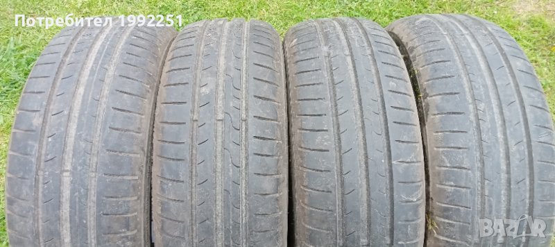 4бр летни гуми 195/60R15. Dunlop Sport Bluresponse. DOT 0713. 5.5 и 6мм дълбочина на шарката. Внос о, снимка 1