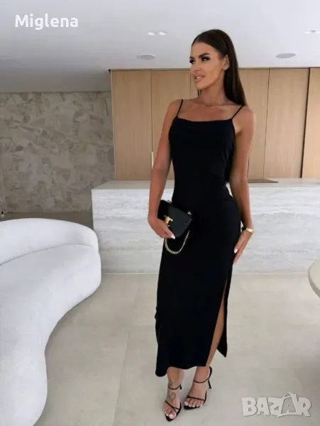 Дълга рокля с цепка , снимка 1