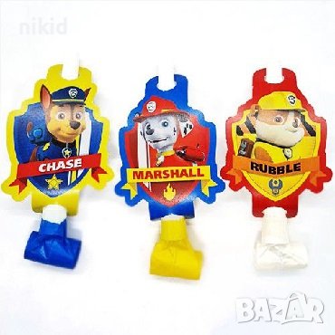 PAW Pes Patrol Пес Патрул Свирка свирки за детско парти рожден ден, снимка 1