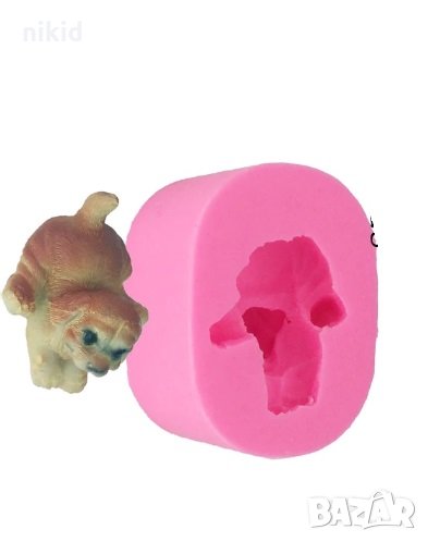 3D Игриво кученце силиконов молд форма декорация торта фондан шоколад и др., снимка 1