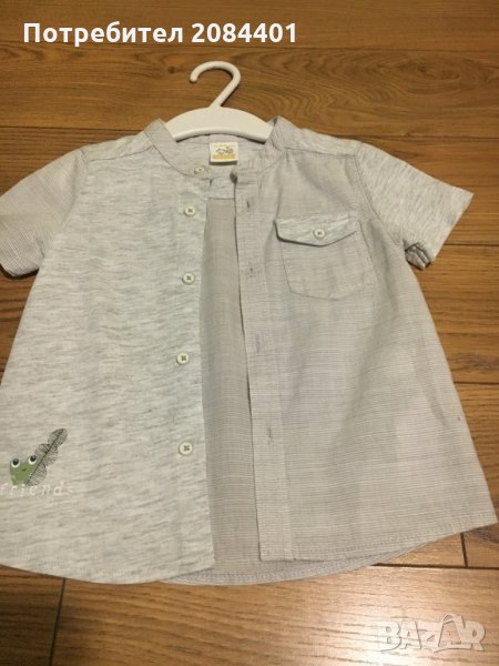 Риза с къс ръкав за момче размер 80/86 , снимка 1