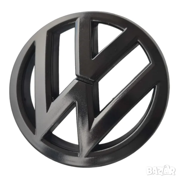 135мм Предна емблема за Фолксваген Голф 6 VW Golf Caddy ЧЕРНА, снимка 1