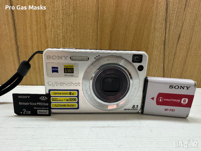 Фотоапарат Сони Sony само за 100 лв с мемори карта и батерия и зарядно за батерия. , снимка 1