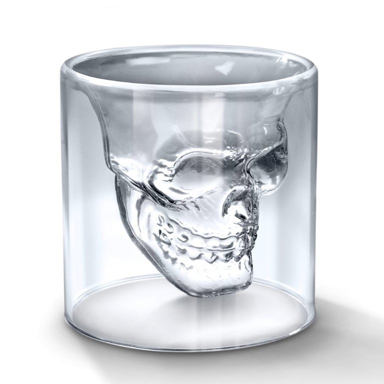 Стъклена чаша във формата на череп 1020 в Други стоки за дома в гр. Варна -  ID34597388 — Bazar.bg