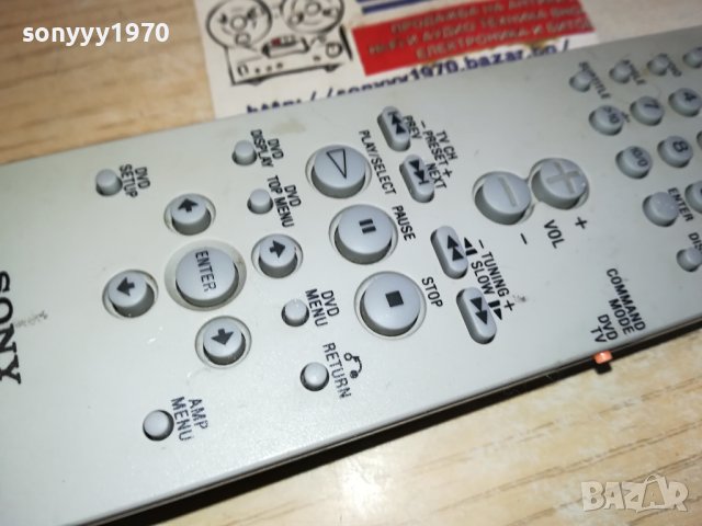 SONY AUDIO REMOTE 2812231033, снимка 5 - Ресийвъри, усилватели, смесителни пултове - 43568288