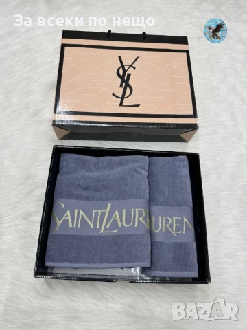 Yves Saint Laurent Луксозни Хавлии - 2бр. в кутия - Налични Различни Цветове Код E425, снимка 6 - Хавлиени кърпи - 50482243