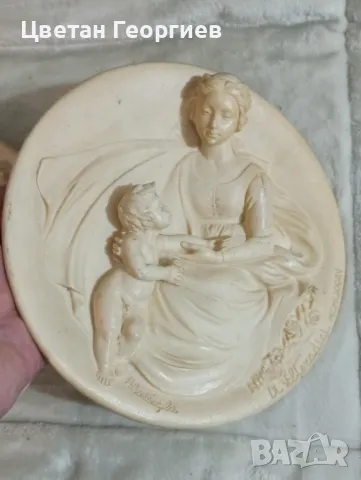 Мадона плакет, снимка 3 - Антикварни и старинни предмети - 49069239