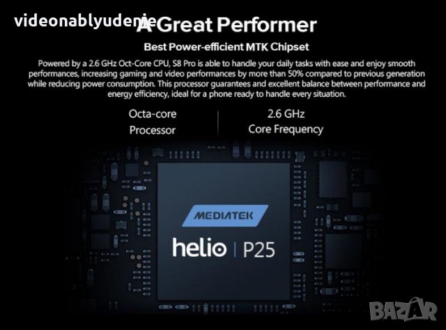 LEAGOO S8 Pro 5.99" 18:9 7.9мм Безрамков Sharp FHD+ 6GB RAM 8 Ядра Helio P25 2,6GHz 13+5MP Samsung, снимка 5 - Телефони с две сим карти - 27269055