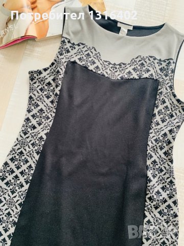 Стилна рокля H&M, р-р L, снимка 4 - Рокли - 24105374