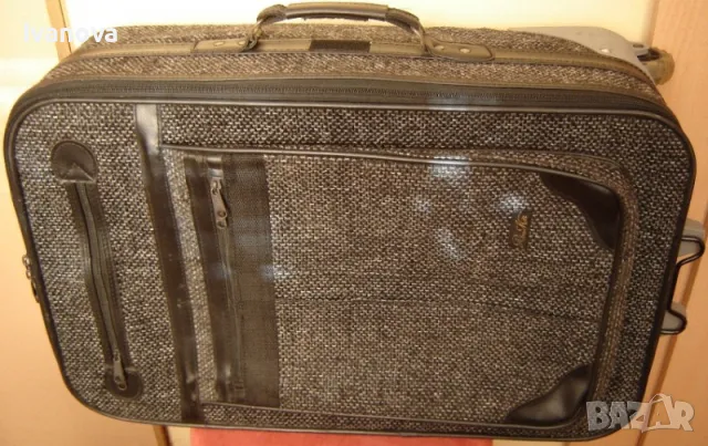 Голям италиански куфар – Ренцо Мети в сиво, снимка 2 - Други стоки за дома - 49773354