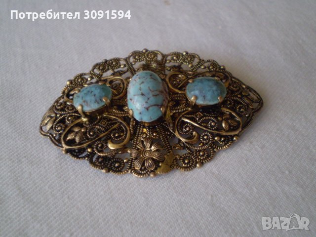 Антикварна дамска  брошка , снимка 10 - Антикварни и старинни предмети - 36738059