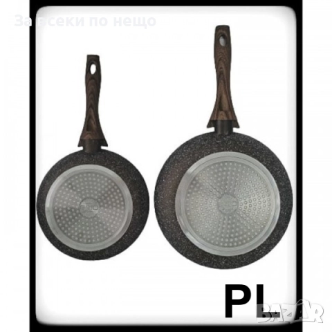 Комплект тигани 9Tnine-4419, 22/26см., Мраморно покр., Кован алуминий Код P1720, снимка 4 - Съдове за готвене - 52969968