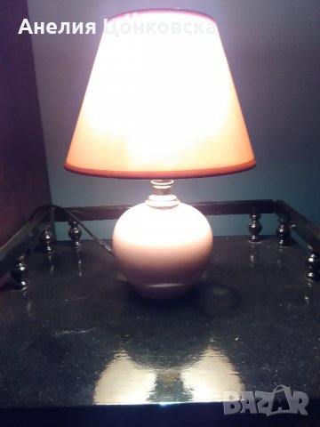 Нощна лампа в розово, снимка 3 - Антикварни и старинни предмети - 27158417