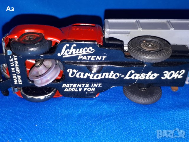 Schuco Variato - Lasto 3042 Made in US Zone Germany ламаринена механична играчка, снимка 10 - Колекции - 43855428
