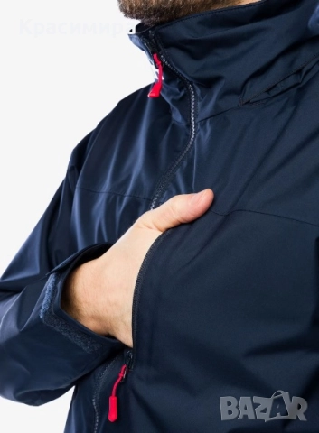 Мъжко ветроходно яке Helly Hansen Crew Hooded Midlayer 2 navy, снимка 15 - Якета - 52928849