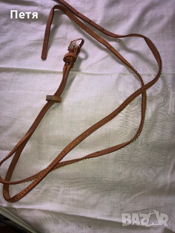 Дамски кафяв кожен колан, снимка 1
