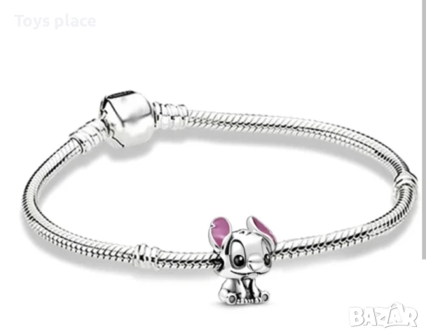 Гривна с талисмани тип Pandora Лило и Стич Lilo and Stitch , снимка 2 - Други - 50664782