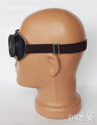 Съветски защитни очила с трислойно стъкло, тип авиатор., снимка 3 - Антикварни и старинни предмети - 53584477