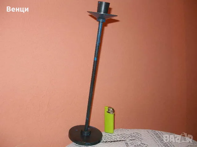 Месингов Свещник, снимка 2 - Декорация за дома - 49813025