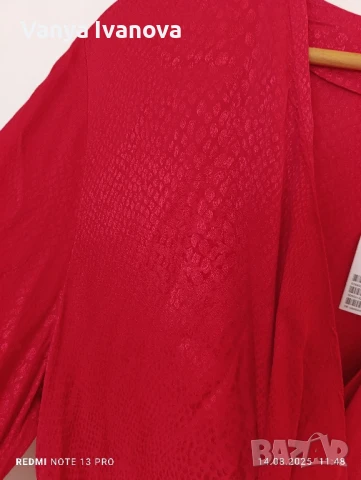 H&M дълга червена рокля за повод ХЛ-нова, снимка 2 - Рокли - 51363588