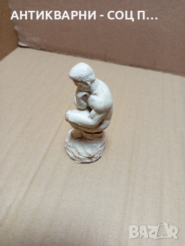 Стара Малка Гипсова Репродукция Мислителя. , снимка 7 - Антикварни и старинни предмети - 53067431