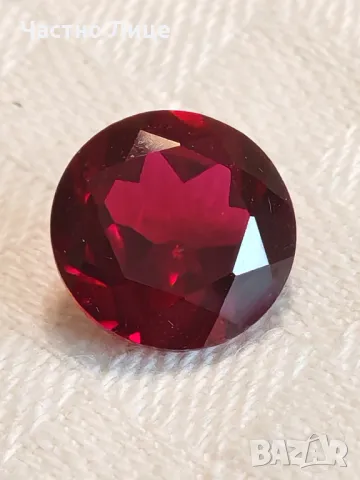 Голям Рубин Кръгла Шлифовка 11,85 ct, снимка 2 - Колекции - 49170081
