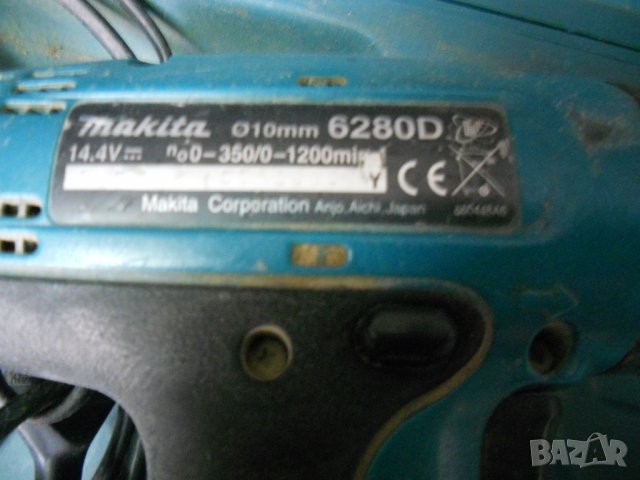 makita винтоверт с 2 батерии и куфар, снимка 4 - Винтоверти - 28324765