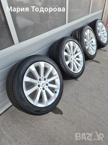 Оригинални джанти с гуми за Мерцедес/Mercedes СПОРТ ПАКЕТ 17'' 5х112, снимка 2 - Гуми и джанти - 53268012