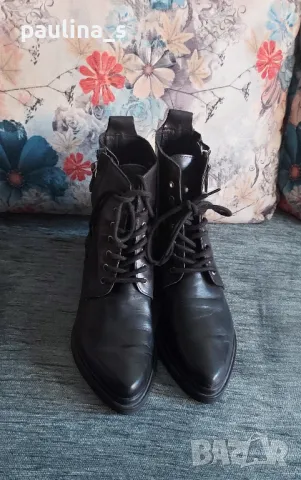 "NUDE" leather boots / Байкър форт дамски боти от естествена кожа , снимка 6 - Дамски боти - 49050425