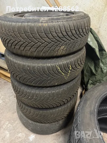 Зимни гуми + джанти 195 65 15 Firestone, снимка 4 - Гуми и джанти - 47828350