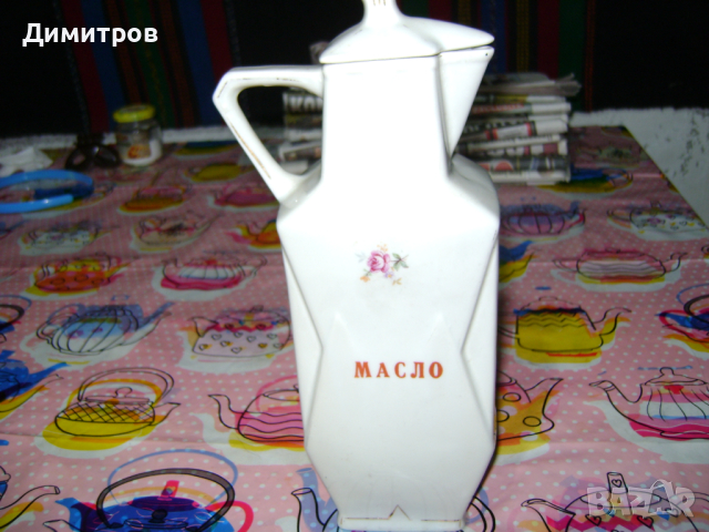 Старо шише за масло, снимка 2 - Антикварни и старинни предмети - 44880407