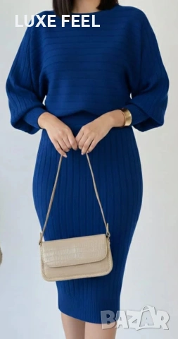 💎Рокля + Пуловер , снимка 2 - Комплекти - 53480027