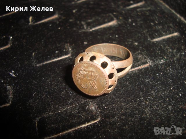 СТАР РЯДЪК МЕДЕН ПРЪСТЕН ПЕЧАТ с ОСМАНСКА ТУГРА и НАДПИСИ ОТВЪТРЕ РЪЧНА ИЗРАБОТКА 22595, снимка 9 - Антикварни и старинни предмети - 33045273
