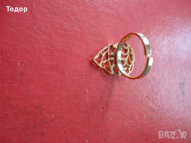 Страхотен позлатен пръстен Lina с камъни, снимка 3 - Пръстени - 43926290