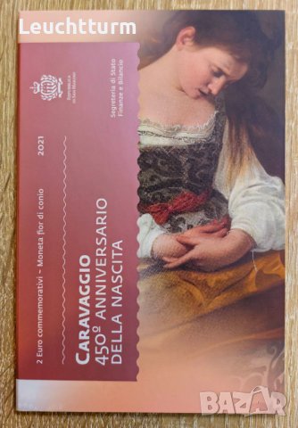 2 евро 2021 Сан Марино Караваджио / 2 euro 2021 Caravaggio, снимка 4 - Нумизматика и бонистика - 43725781