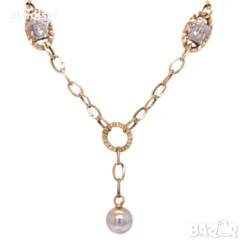 Златно колие 13,06гр. 55,0см. 14кр. проба:585 модел:30569-1, снимка 1