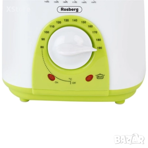 Фритюрник мини Rosberg, 1 литър, 950W, 80-190 C, 24 МЕСЕЦА ГАРАНЦИЯ, снимка 8 - Фритюрници - 52436674