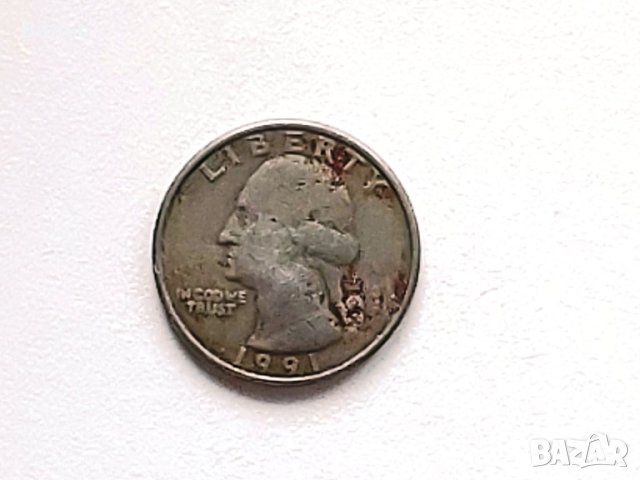 Монети Четвърт долар 1991, 2 нови пенса 1981, 2,50 ескудо 1962