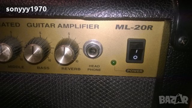 fame ml-20r guitar amplifier-33х31х17см-внос холандия, снимка 10 - Ресийвъри, усилватели, смесителни пултове - 27820697