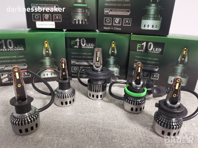F10 LED super focusing крушки за основни фарове, H1 Н3 Н4 Н7 Н11 НВ3 НВ4, 6000 lm, снимка 6 - Аксесоари и консумативи - 38342505