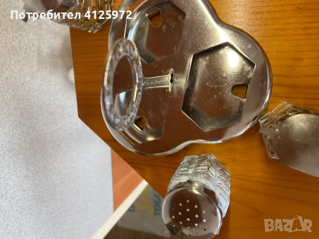 Винтидж сет за подправки, СССР, неръждаема стомана Комплект за сол, пипер, захар с 2 лъжички, снимка 6 - Прибори за хранене, готвене и сервиране - 50958079