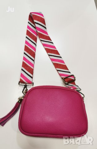 ✨Чанта Естествена кожа ✨Нова ✨Цветна Дръжка ✨Шарена дръжка, снимка 10 - Чанти - 39369757