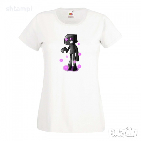 Дамска тениска Enderman 2 майнкрафт Minecraft,Игра,Забавление,подарък,Изненада,Рожден Ден., снимка 2 - Тениски - 36520473