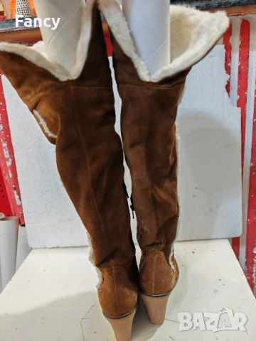 Топли велурени ботуши Belmondo, снимка 5 - Дамски ботуши - 52243708