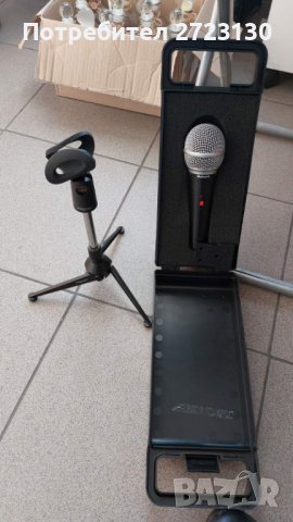 продава професионален микрофон със стойкa, снимка 3 - Ресийвъри, усилватели, смесителни пултове - 35265450
