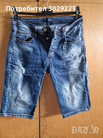 Дамски къси дънкови панталони , снимка 5 - Къси панталони и бермуди - 42377235