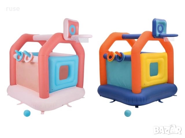 НОВИ! Надуваем детски замък батут с баскетболен кош 