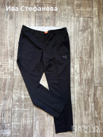 Уникален нов  спортен елегантен оригинален марков черен панталон Puma puma Пума