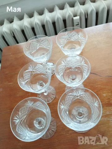 Кристални чаши за шампанско, снимка 4 - Чаши - 50370376