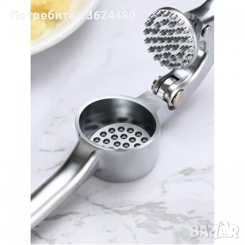 Метална преса за чесън, снимка 2 - Други стоки за дома - 39985279